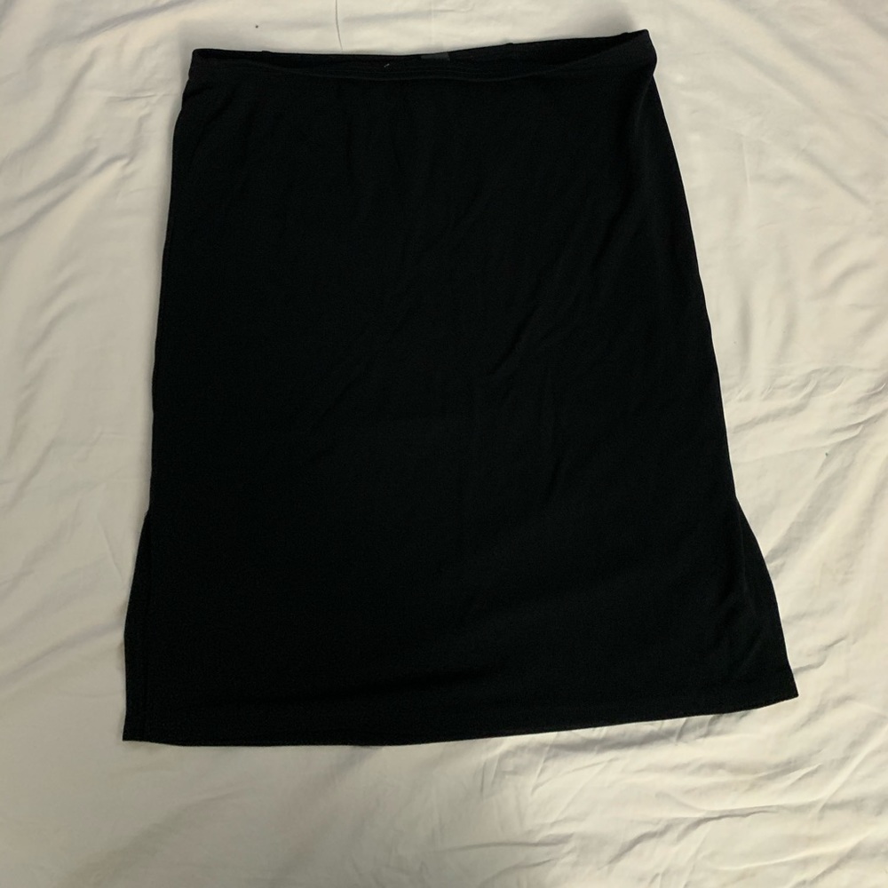 Woman’s black skirt